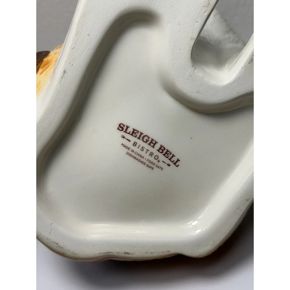 Sleigh Bell Bistro Dog Cookie Treat Jar Beagle Christmas Holiday Decoration